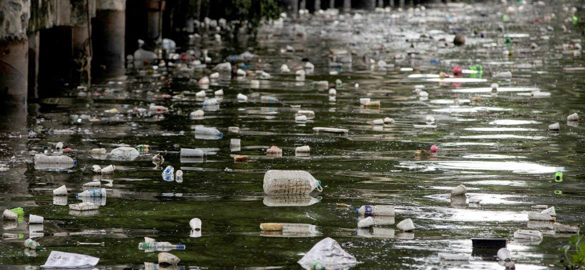 PHILIPPINES POLLUTED RIVER PLASTIC