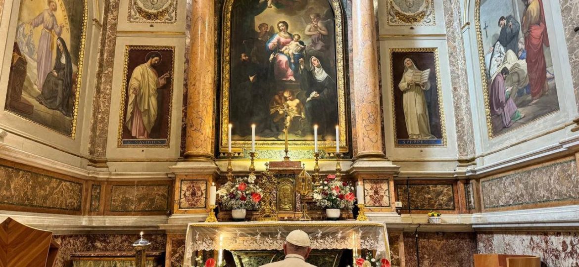 POPE FRANCIS ST. MONICA'S TOMB