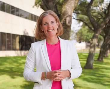 Casey Buckstaff, the new president of John Paul II High School in Plano, said she is passionate about bringing students closer to Christ through Catholic education. (Amy White/The Texas Catholic)