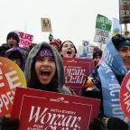 Pro-life demonstrators cheer during the 51st annual March for Life rally in Washington Jan. 19, 2024. The March for Life Education and Defense Fund on Oct. 10, 2024, unveiled the theme for its Jan. 24 rally and march: "Every Life: Why We March." (OSV News photo/Leslie E. Kossoff)