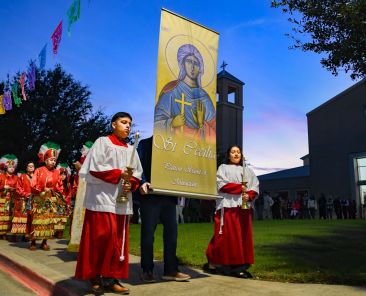 Procesión en la parroquia Santa Cecilia en honor a su santa patrona, el 22 de noviembre de 2024. Foto: Especial para RC/Tacho Dimas