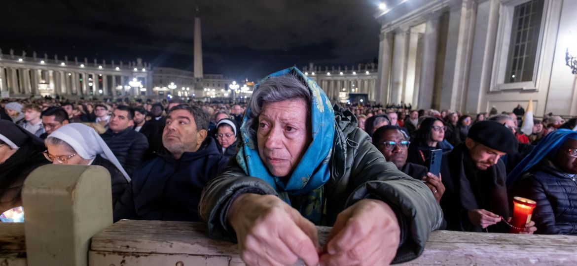 ROSARY AT VATICAN FOR POPE FRANCIS FEB. 28, 2025