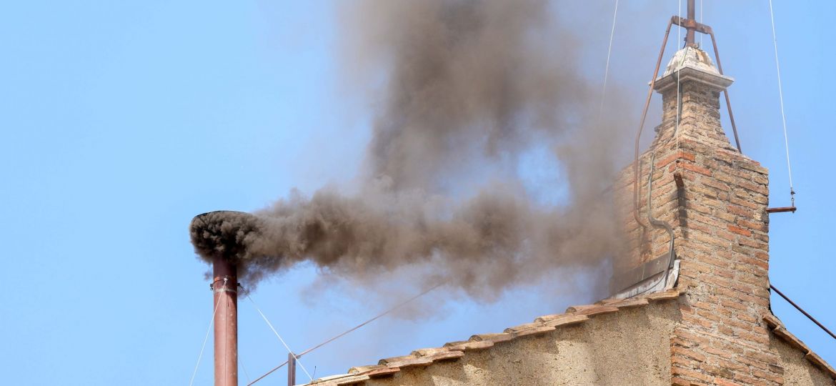 ST. PETER'S SQUARE MAY 7 MORNING BLACK SMOKE