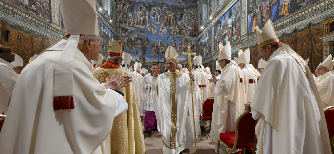 POPE LEO XIV FIRST MASS