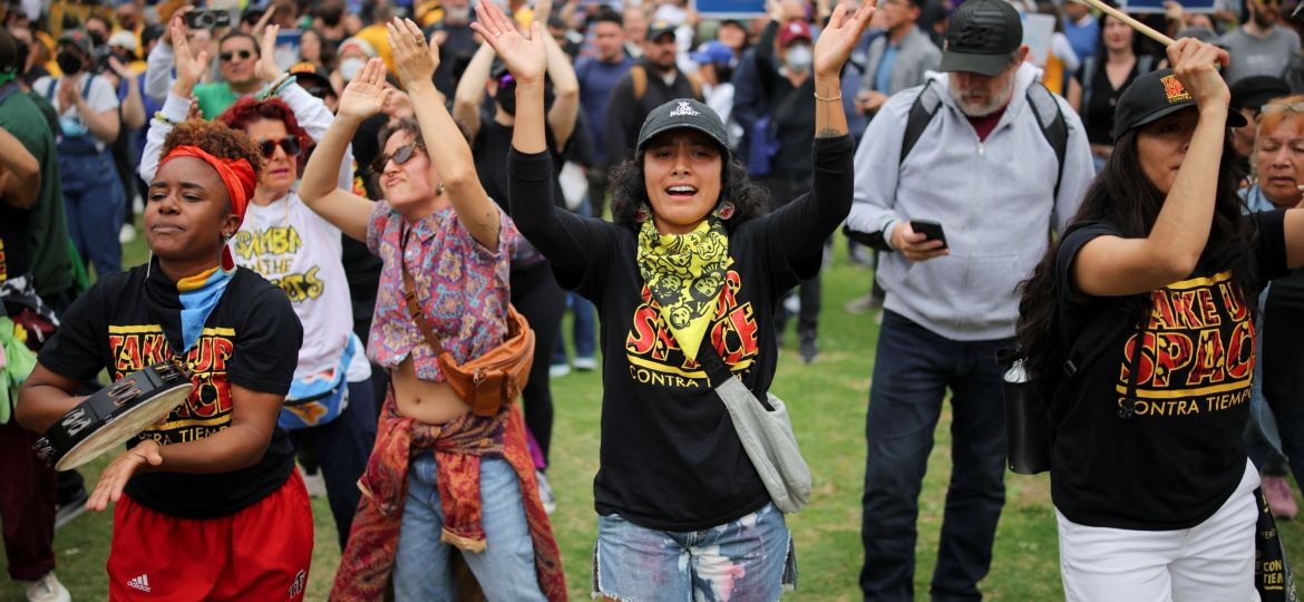 (SPANISH) LOS ANGELES PROTESTS ICE IMMIGRATION RAIDS