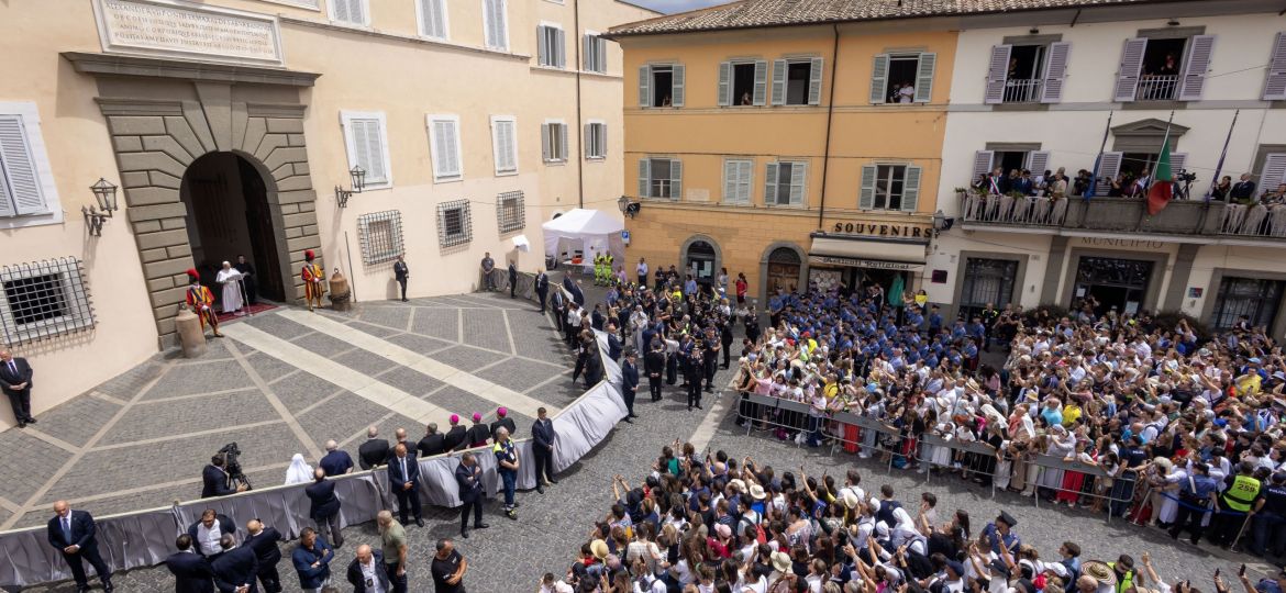 POPE LEO XIV ANGELUS AT CASTEL GANDOLFO JULY 13, 2025