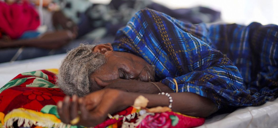 SUDAN CHOLERA OUTBREAK MAKESHIFT CLINIC
