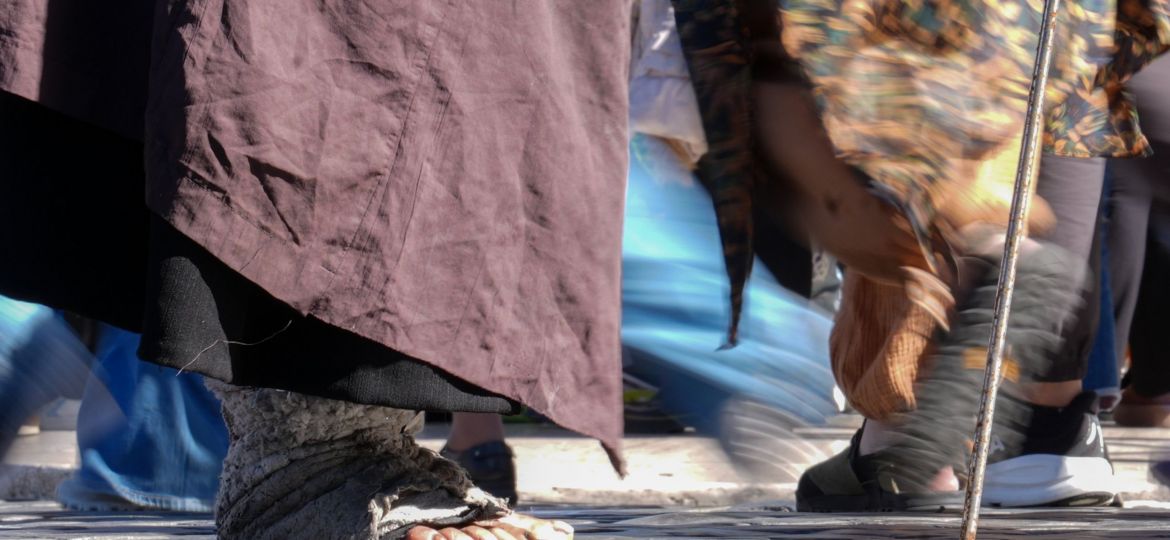 ASKING FOR ALMS NEAR THE VATICAN