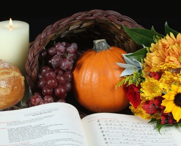 Thanksgiving Day celebrates an abundant harvest and the blessing of family and friends. "Bless the God of all, who has done wondrous things on earth" -- Sirach 50:22. (CNS photo/Michael Alexander, Georgia Bulletin)