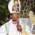 Bishop Gabriel Dunia of Auchi, Nigeria, is seen in an undated photo. On Nov. 4, 2025, the Diocese of Auchi announced  the death of a young seminarian, Emmanuel Alabi, who, along with two fellow seminarians, was kidnapped by bandits in July. The other two seminarians -- Japhet Jesse and Joshua Aleobua -- were later released. (OSV News/courtesy Diocese of Auchi)
