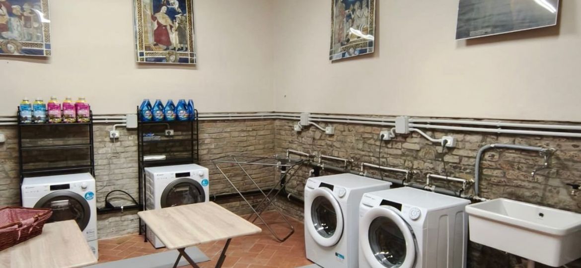 POPE LEO XIV LAUNDRY ROOM FOR THE POOR