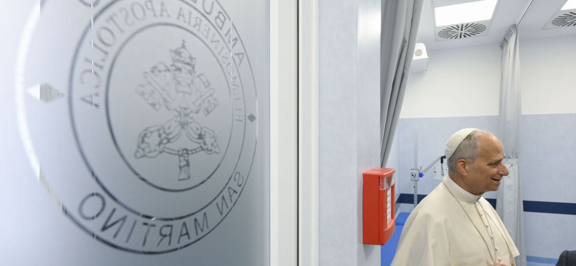 POPE LEO XIV AT VATICAN'S ST. MARTIN CLINIC