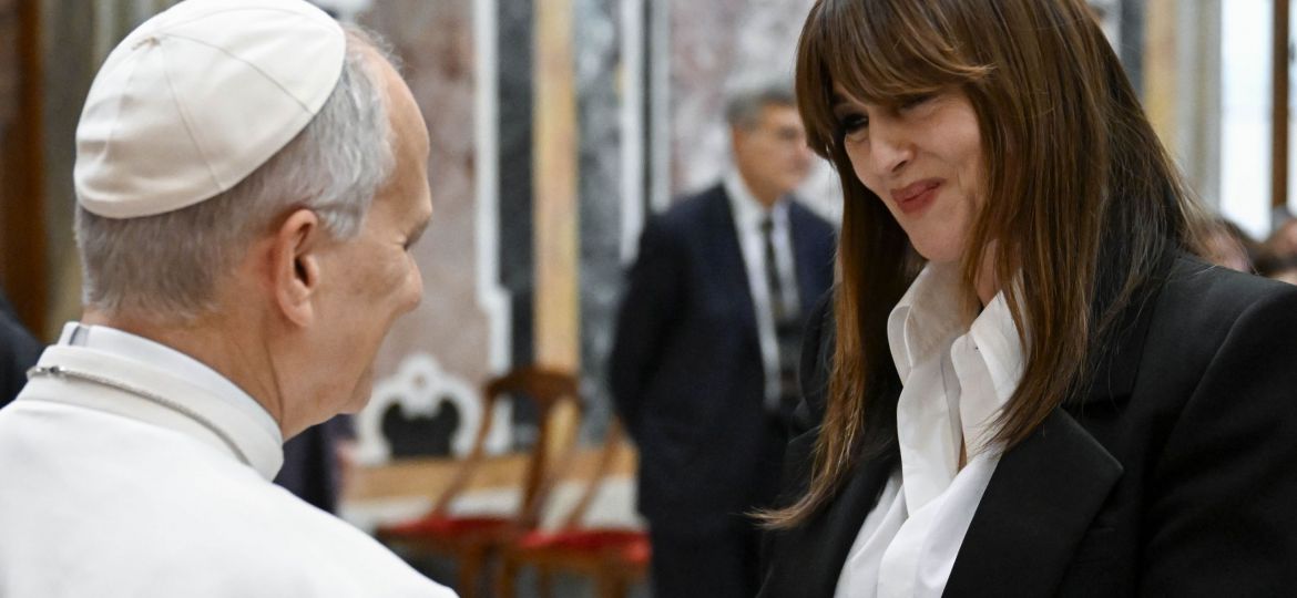 POPE LEO XIV WITH FILM DIRECTORS AND ACTORS