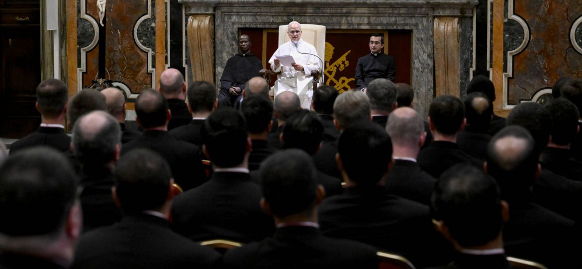 POPE LEO XIV MEETS VATICAN DIPLOMATS