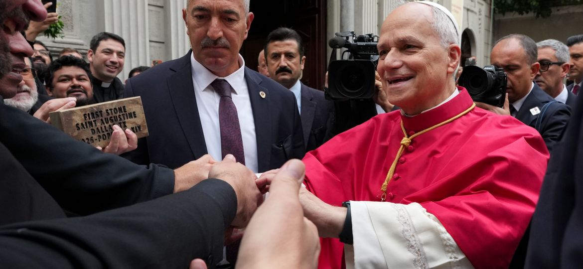 POPE LEO XIV WITH CATHOLIC LEADERS IN ISTANBUL