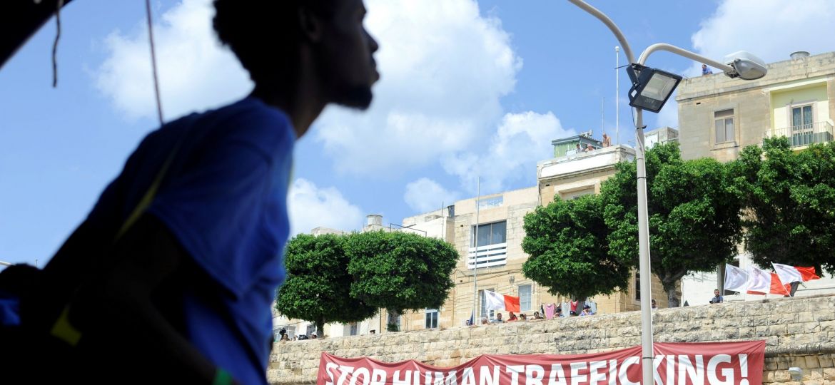 BANNER HUMAN TRAFFICKING MALTA