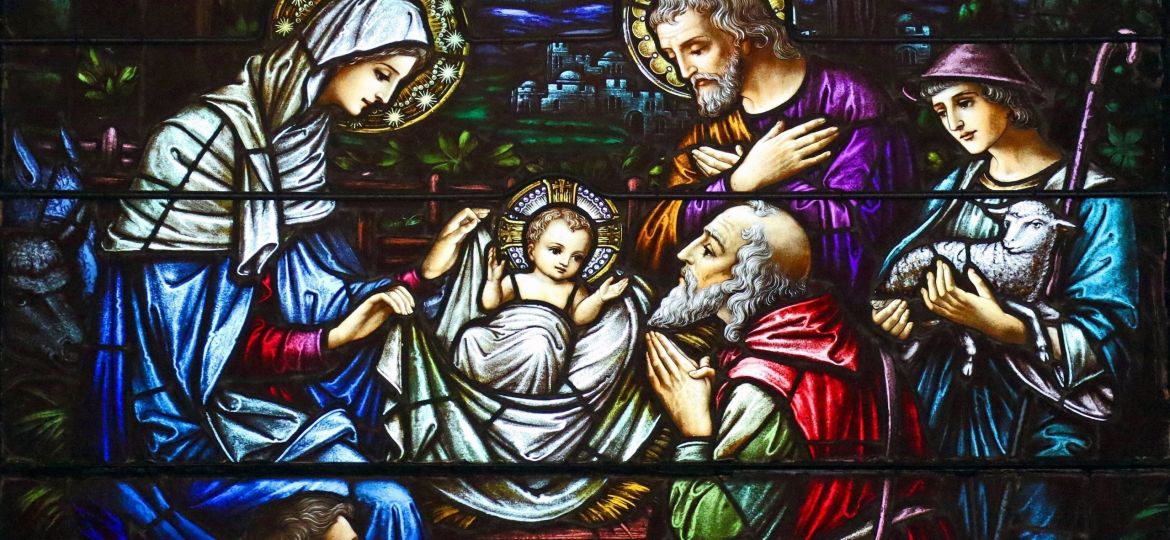 NATIVITY STAINED-GLASS NEW YORK CHURCH