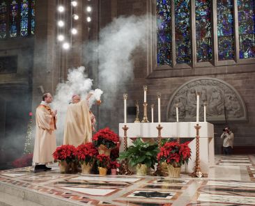 Archbishop Edward J. Weisenburger of Detroit incenses the altar at the beginning of Mass with the Rite for the Solemn Closing of the Jubilee Year of Hope on Dec. 28, 2025, at the Cathedral of the Most Blessed Sacrament in Detroit. Archbishop Weisenburger asked the faithful to reflect and give God thanks for all the graces they have received during the jubilee year, and to remember families who, like the Holy Family, have been forced to flee their homes. (OSV News photo/Izzy Cortese, Detroit Catholic)