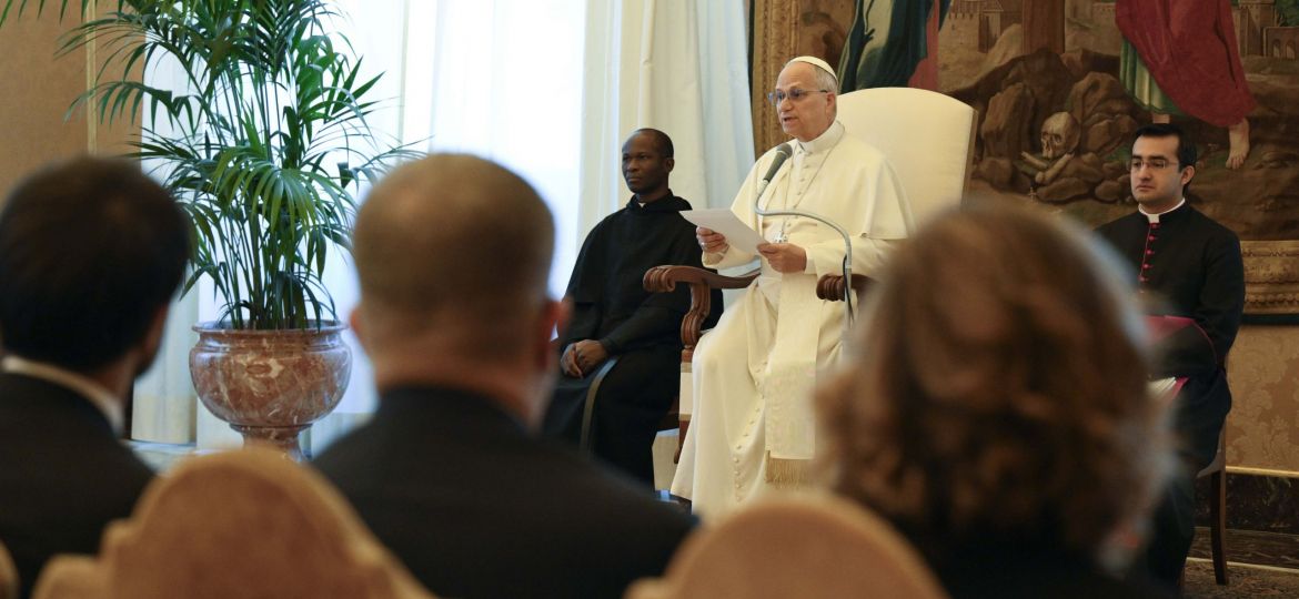 POPE LEO XIV WITH EUROPEAN PARLIAMENTARIANS