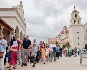 Participants process at the Blessed Stanley Rother Shrine in Oklahoma City on June 3, 2025 -- the second National Eucharistic Pilgrimage. A third National Eucharistic Pilgrimage has been scheduled for May-July 2026. (OSV News photo/Avery Holt, courtesy Archdiocese of Oklahoma City)
