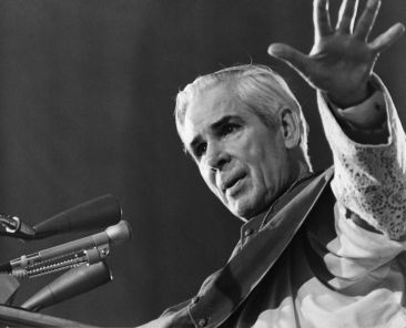 Archbishop Fulton J. Sheen, pictured in an undated photo, is remembered as one of the most influential and innovative evangelists in American history. Once dubbed "God's microphone," Archbishop Sheen announced God's truth in a nonconfrontational, yet no less life-giving, manner to untold millions through radio, print and television. (OSV News file photo)