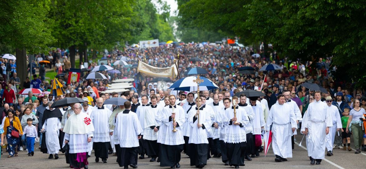 2024 FILE - NATIONAL EUCHARISTIC PILGRIMAGE ST. PAUL