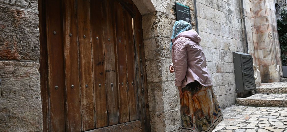 JERUSALEM OLD CITY CHURCH LOCKED DOORS