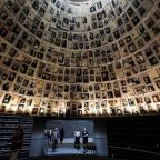 Visitors tour an exhibition at Yad Vashem, the World Holocaust Remembrance Center, in Jerusalem April 23, 2025, ahead of Israel's national Holocaust Remembrance Day, which began that evening and went through April 24. Pope Leo XIV met with a delegation from Yad Vashem at the Vatican on March 23, 2026. (OSV News photo/Ronen Zvulun, Reuters)
