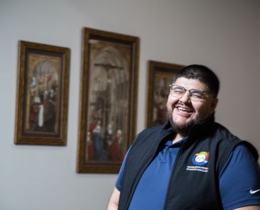 Gio Mandujano, Ass. Dir. of Outreach and Diversity for the Diocese of Dallas lead a meeting with Taller de Mesa Participants which was held at St. Gabriel The Archangel Catholic Church in Mckinney on Saturday.