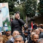 Palestinians take part in a protest in Ramallah, West Bank, April 1, 2026, against the passage of a death penalty law -- by hanging -- for Palestinians convicted of lethal attacks on Israelis. (OSV News photo/Mohammed Torokman, Reuters)