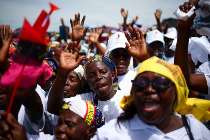 ‘Christ hears the cry of the people’ in the face of evil, pope says at Mass near Angola’s largest diamond mine