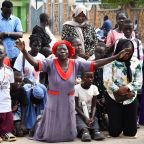 A woman prays during a Good Friday procession in Juba, South Sudan, April 3, 2026. One of the country's Catholic bishops made an appeal April 27, 2026, for information regarding a priest and his driver who disappeared three years ago without trace in the southwestern part of the country. (OSV News photo/Samir Bol, Reuters)