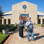 (l-r) Estela Valdes, Principal at St. Cecilia Catholic School in Dallas and Lydia Torrez, School President will hike El Camino de Santiago in Spain this March.