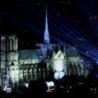 This is a view of Notre Dame Cathedral in Paris during a light show for its reopening service ceremony Dec. 7, 2024. The Vatican confirmed May 16, 2026, that Pope Leo XIV will visit France Sept. 25-28. (OSV News photo/Christian Hartmann, Reuters)