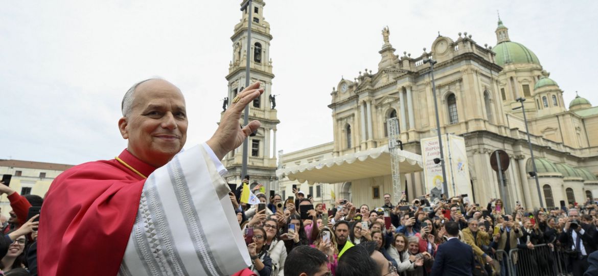 POPE LEO FIRST ANNIVERSARY MASS NAPLES POMPEII