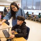 Students at St. Cecilia Catholic School in Dallas will have at their disposal the school's summer credit recovery program. Middle school summer school teacher Lola Rodriguez will be available to support them as they use technology and online learning platforms.