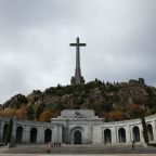 The Valley of the Fallen, now known as the Valley of Cuelgamuros, near Madrid Nov. 20, 2025. As Pope Leo XIV descends toward Madrid on June 6, 2026, one landmark likely to catch his eye is a towering cross rising above the cemetery at Paracuellos del Jarama, on the outskirts of the Spanish capital. (OSV News photo/Violeta Santos Moura, Reuters)