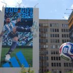 An Adidas advertisement featuring Lionel Messi for the FIFA World Cup 2026 is displayed at the E-Central Los Angeles hotel May 28, 2026. As the World Cup approaches June 11-July 19, Pope Leo XIV's June prayer intention is for sports to foster peace and encounter between cultures. (OSV News photo/Kirby Lee-Imagn Images via Reuters)