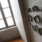 Shackles, used during the slave trade, are seen in a file photo displayed at the Cape Coast Castle Museum in Cape Coast, Ghana. Established as a fortress for the trade of gold and other valuable resources, the castle was later used as a dungeon for holding slaves before their transfer to the Americas. (OSV News photo/Nancy Wiechec)