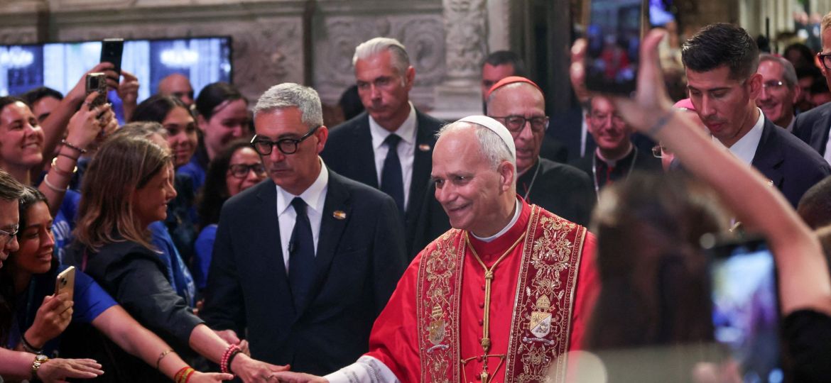 POPE LEO BARCELONA ARRIVAL