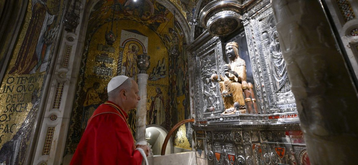 POPE LEO XIV SPAIN MONTSERRAT ABBEY