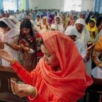 A congregation is pictured in a file photo praying at St. Anthony Catholic Church in Lahore, Pakistan. On June 21, 2026, Father Benjamin Emmanuel, national director of the Pakistani Catholic bishops' justice and peace commission, told OSV News about a new project that is strengthening Catholics amid persecution in his country. (OSV News photo/Mohsin Raza, Reuters)