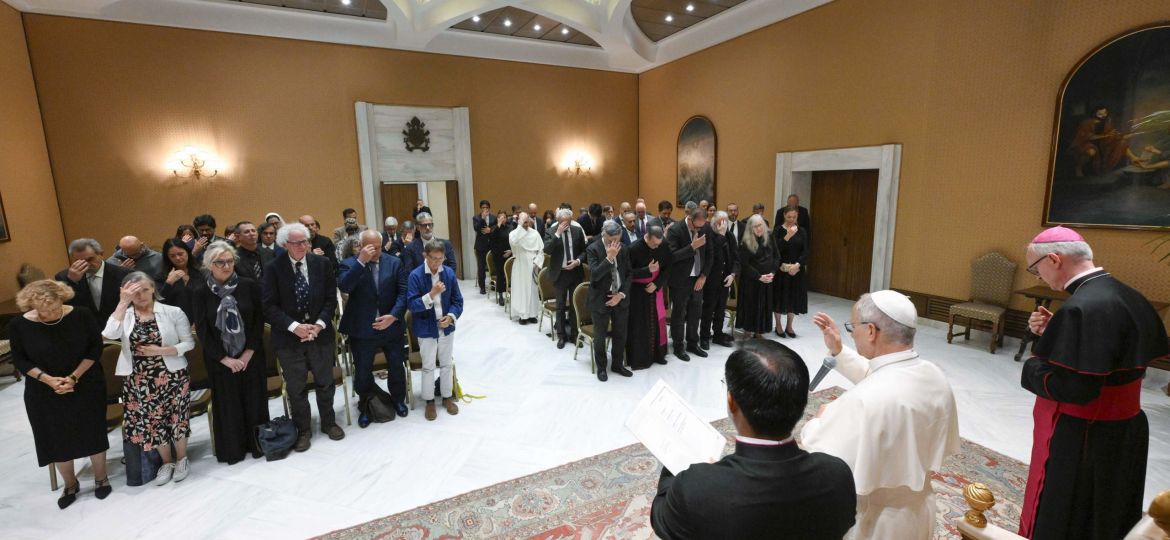 POPE LEO MEETING AUTHORS VATICAN