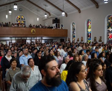 Special guest priest, Father Agustin Fuertes, celebrates the 125th Anniversary Mass of Blessed Sacrament Catholic Parish, on Sunday, June 07, 2026 in Dallas.