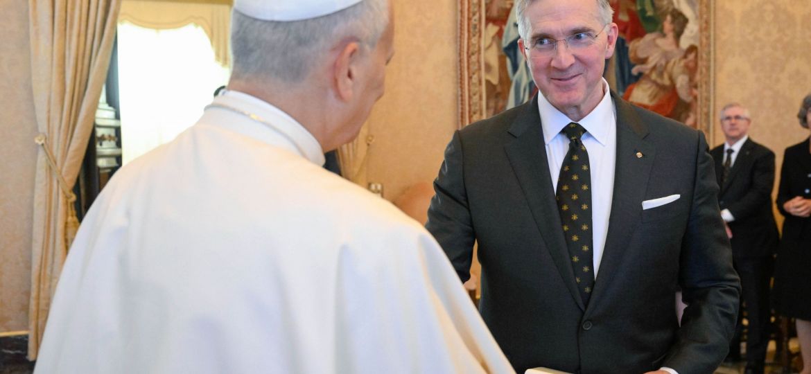 POPE LEO XIV SUPREME KNIGHT PATRICK KELLY VATICAN