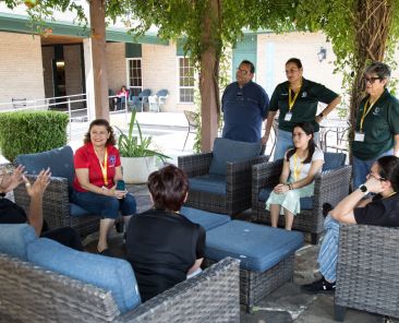 Principals Argueta and Valdez and Teachers from St. Cecilia, Santa Clara and St. Mary of Carmel Catholic schools attended a retreat on Monday which was held at St. Raphael Retreat Center in Dallas.