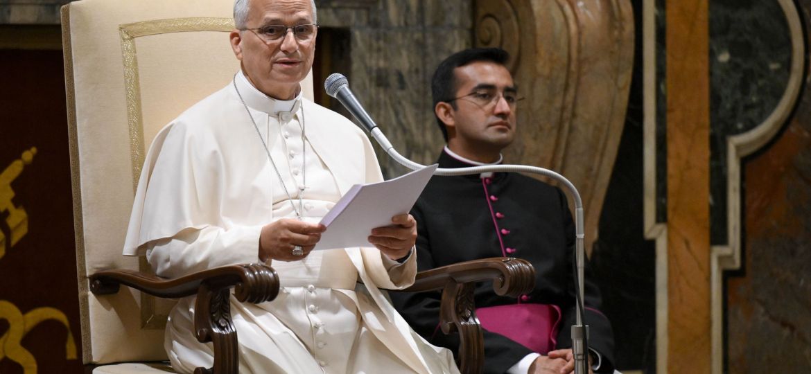 POPE LEO PRIVATE AUDIENCE SEMINARIANS