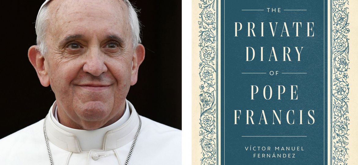 COMBINATION PHOTO POPE FRANCIS ENGLISH COVER 'THE PRIVATE DIARY OF POPE FRANCIS'