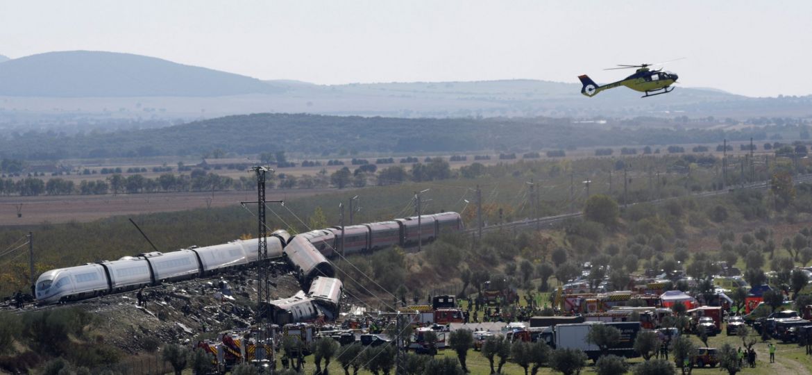 HIGH-SPEED TRAIN COLLISION CENTRAL SPAIN