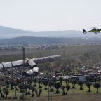Rescue personnel work in central Spain at the site of a collision of two high-speed trains between the towns of Mora and Orgaz, near Toledo, Spain, Oct. 28, 2026. One train slammed into the rear of another train that had stopped, derailing two cars and killing at least 68 people and injuring hundreds more, said authorities, who expected the death toll to climb. (OSV News photo/Violeta Santos Moura, Reuters)